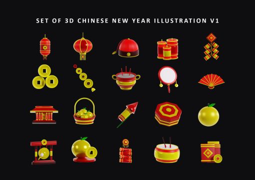 Set of 3D Chinese New Year Illustration V1 - Image 2