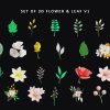 Set of 3D Flower & Leaf V1 - Image 2