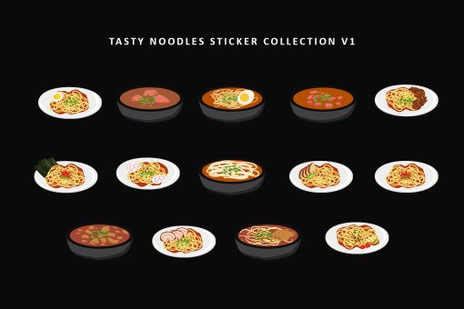 Tasty Noodles Sticker Collection V1