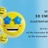 Set of 3D Emoji V1