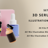 Set of 3D Serum Illustration V1