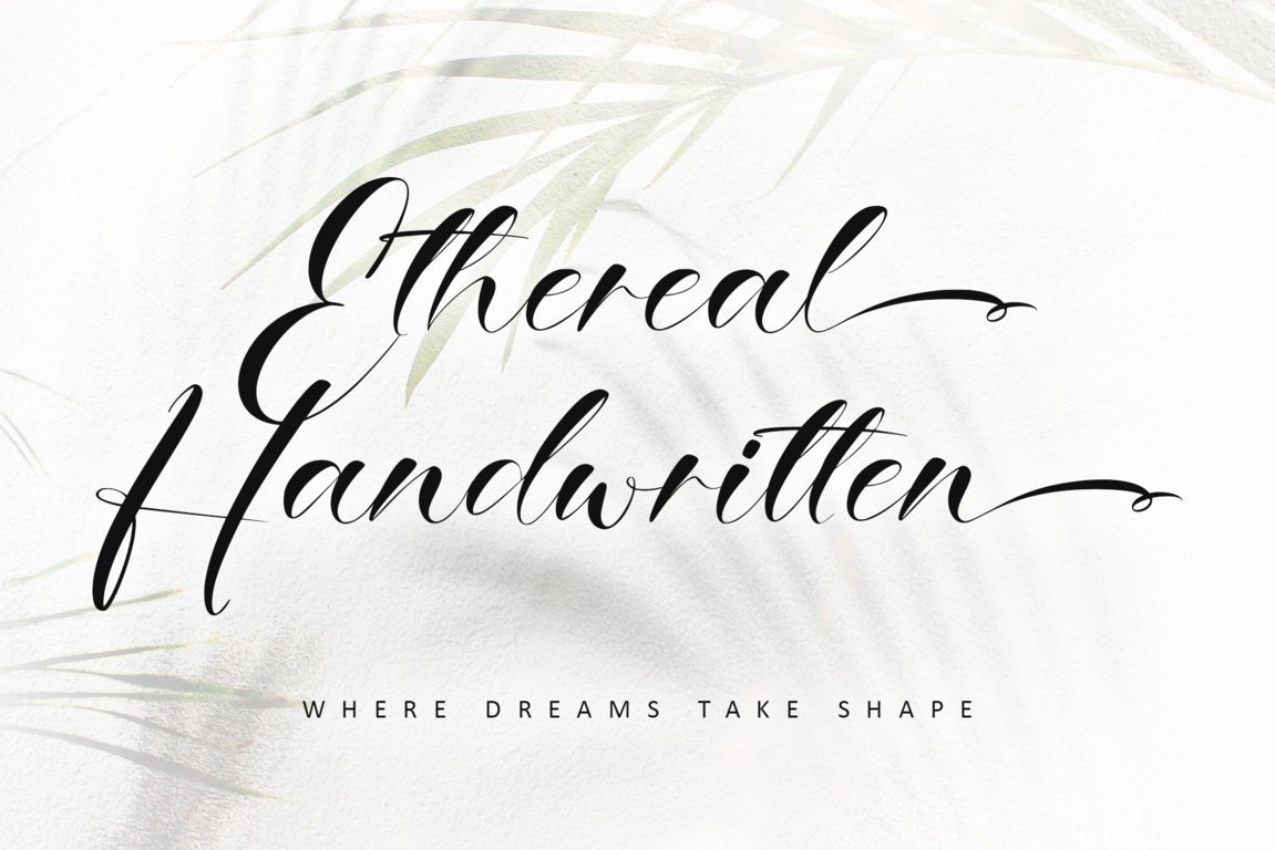 13. Ethereal Handwritten