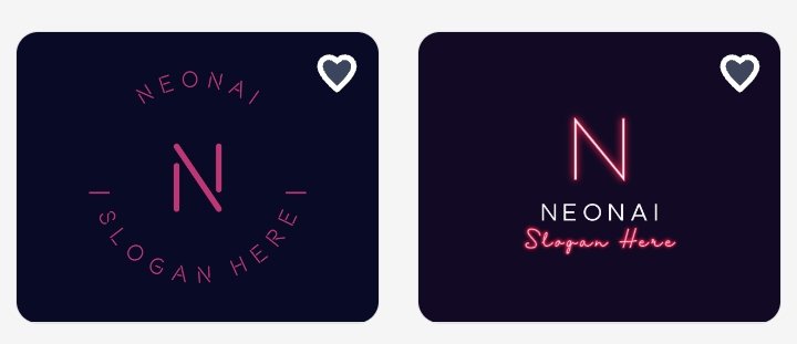 13. Generate a futuristic AI company logotype with glowing neon lines, a dark background, and sleek typography.