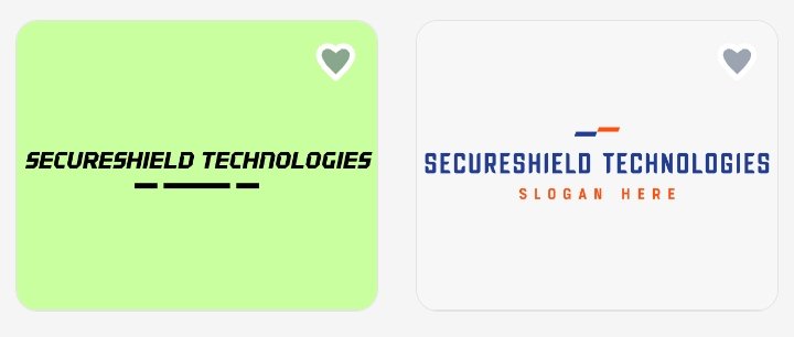 18. Build a high-tech security logo with a shield shape, clean vector lines, and a digital lock symbol.