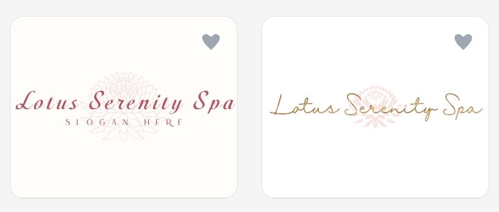 22. Craft a nature-inspired spa logotype using a lotus flower icon, pastel colors, and calm, rounded typography.