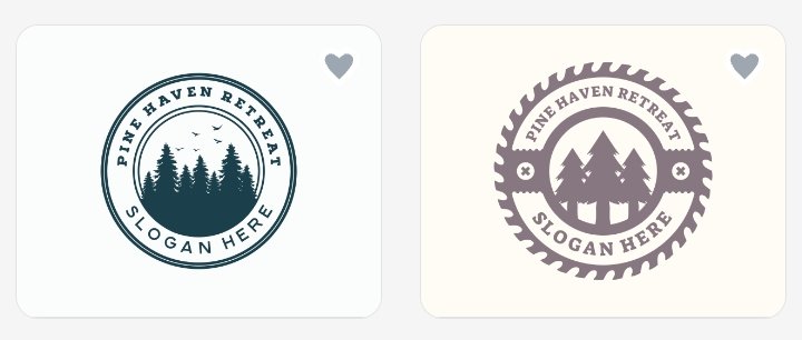 25. Develop a forest retreat logo emblem featuring a pine tree silhouette, warm earth tones, and rustic elements.