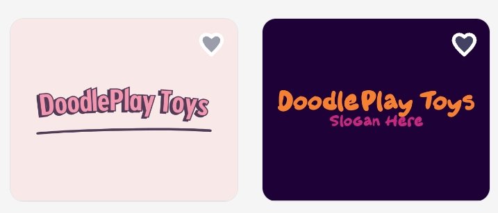 26. Generate a playful children’s toy logotype with doodle-style look, bright colors, and rounded lettering.