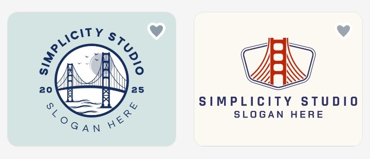 5. Produce a minimal circular logo with the letter “S” in sans-serif, Golden Gate Bridge object in the center, clean and elegant.