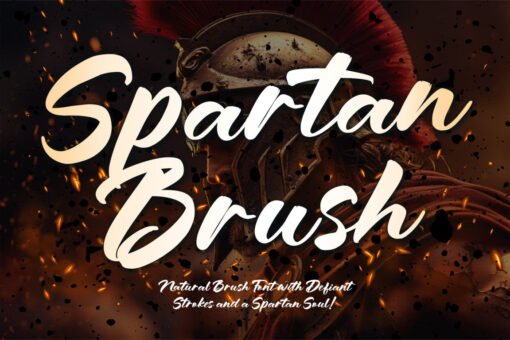 Spartan Brush - Brush Font