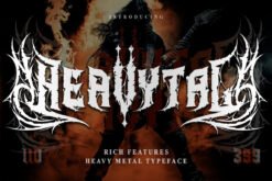 Heavytal - Heavy Metal Font