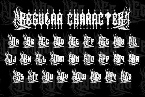 Heavytal - Heavy Metal Font - Image 10
