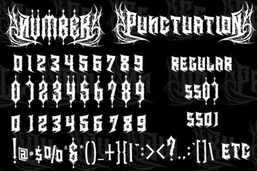 Heavytal - Heavy Metal Font - Image 11