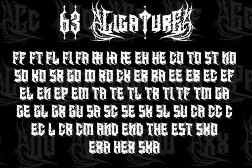 Heavytal - Heavy Metal Font - Image 12