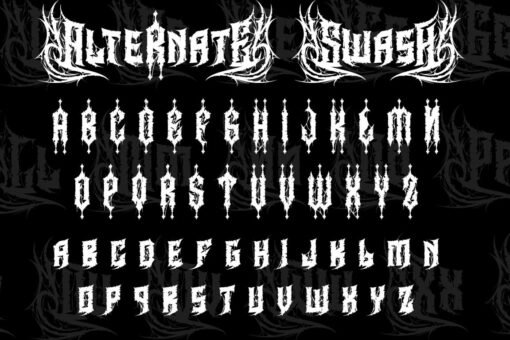 Heavytal - Heavy Metal Font - Image 13