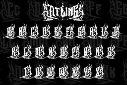 Heavytal - Heavy Metal Font - Image 14