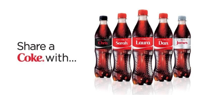 Coca-Cola personalized ‘Share a Coke’ campaign