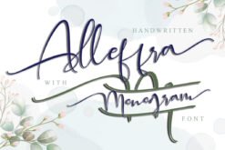 Alleffra – Modern Handwritten Monogram Font