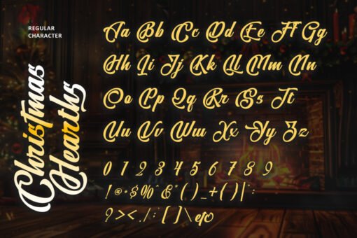 Christmas Hearths – Christmas Script Font - Image 11