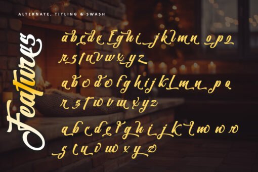 Christmas Hearths – Christmas Script Font - Image 12