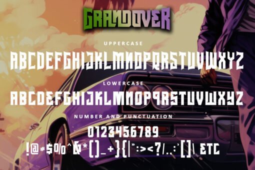 Grandover – Bold Urban Display Font for Gaming & Street Design - Image 8
