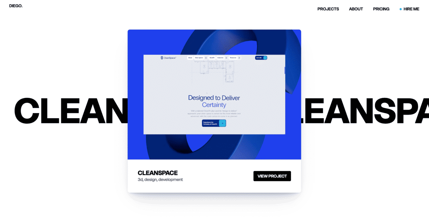 Resn homepage with diamond pictures as an interactive website