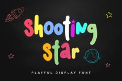 Shooting Star – Playful Display Font for Kids, School, and Fun Designs
