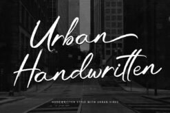 Urban Handwritten – Brush Script Font with Natural Flow