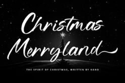 Christmas Merryland – Festive Brush Handwritten Font for Holiday Designs