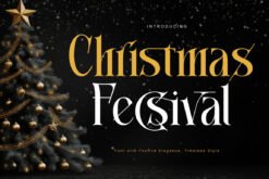 Christmas Fecsival – Elegant Serif Font for Holiday Designs