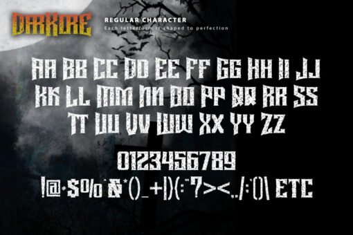 Darkore – Gothic Horror Display Font - Image 10