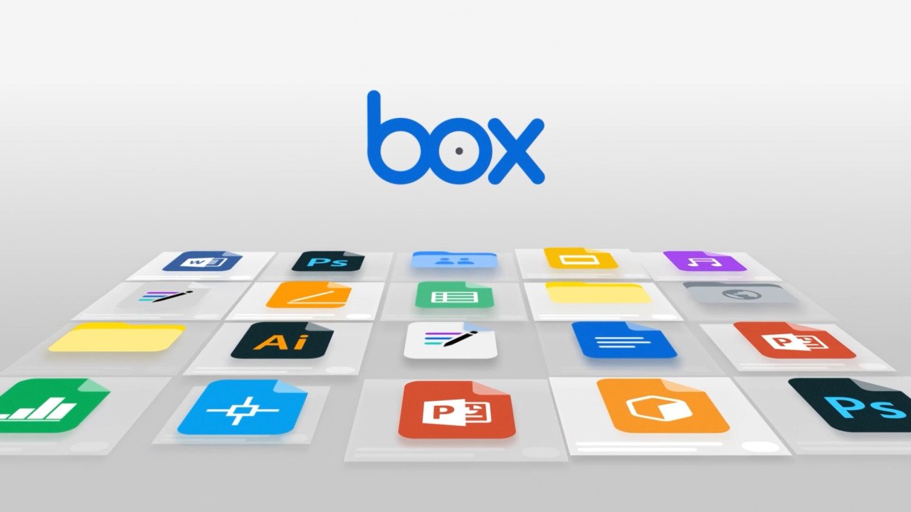 box logo and supported applications icons | Source: box.com