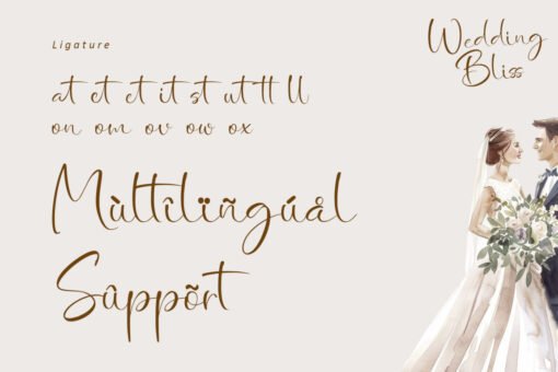 Wedding Bliss - Romantic Handwritten Font - Image 11