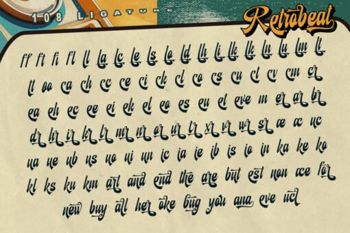 Retrobeat – Bold Retro Script Font with Groovy Style - Image 12