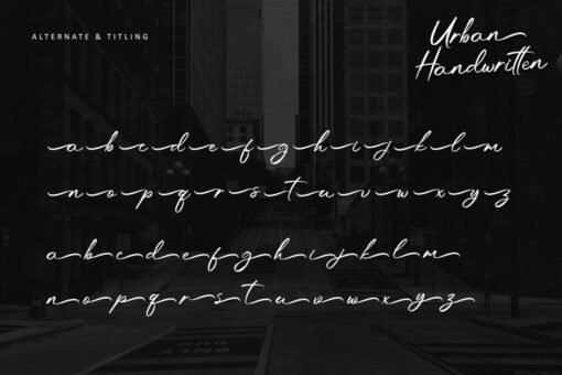 Urban Handwritten – Brush Script Font with Natural Flow - Image 12