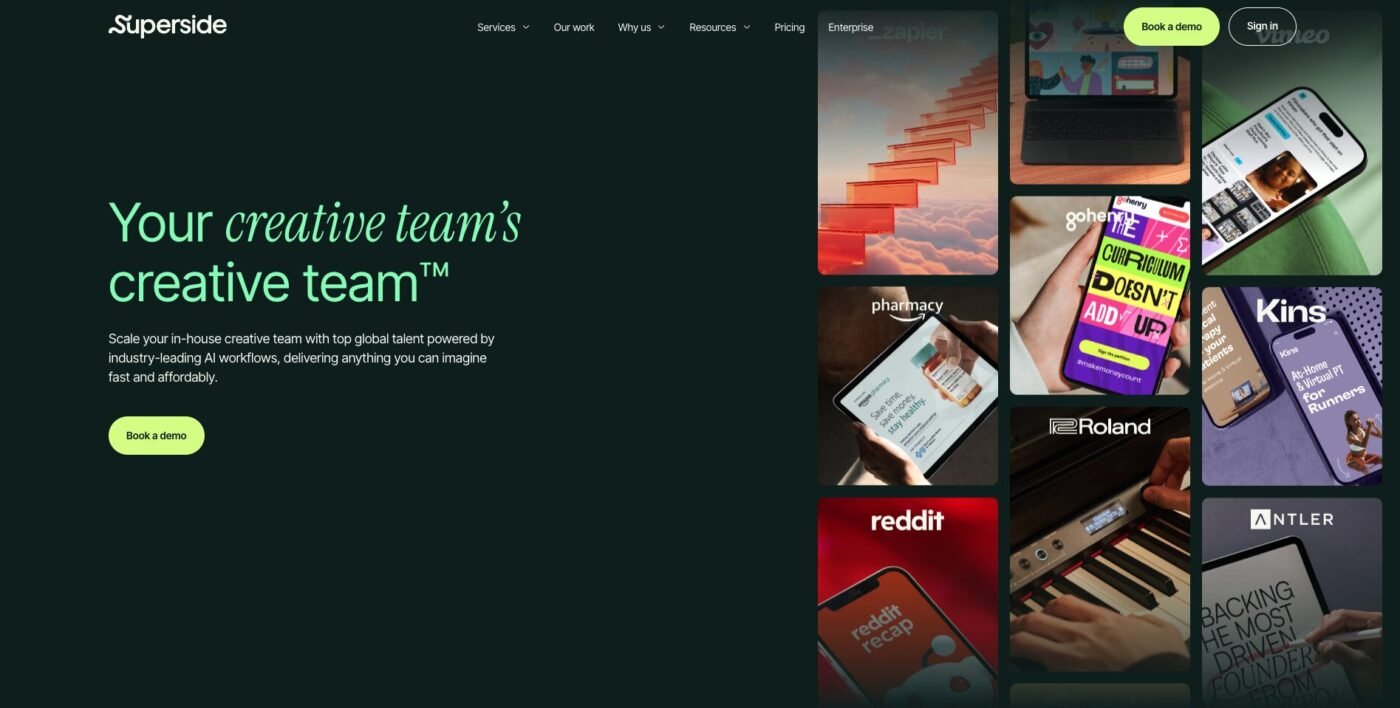 Superside AI-assisted branding page | Source: Superside