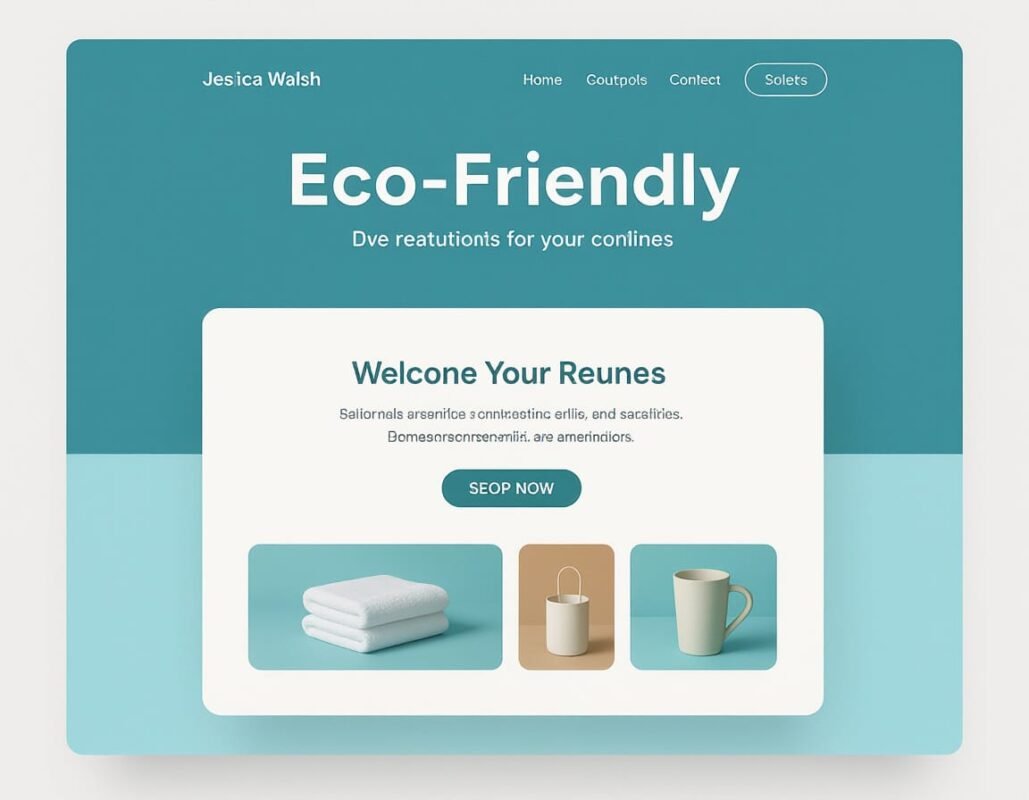 AI-generated image of a web layout design using a detailed prompt | source: Night Cafe