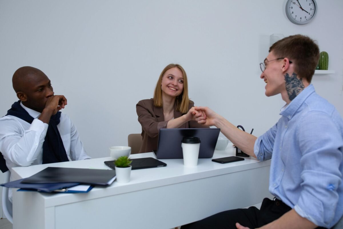 Communication among three people