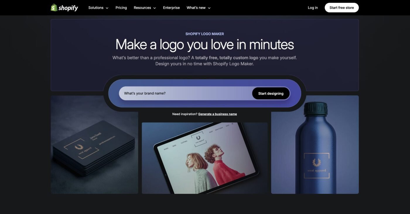 Hatchful Shopify website templates | Source: Shopify