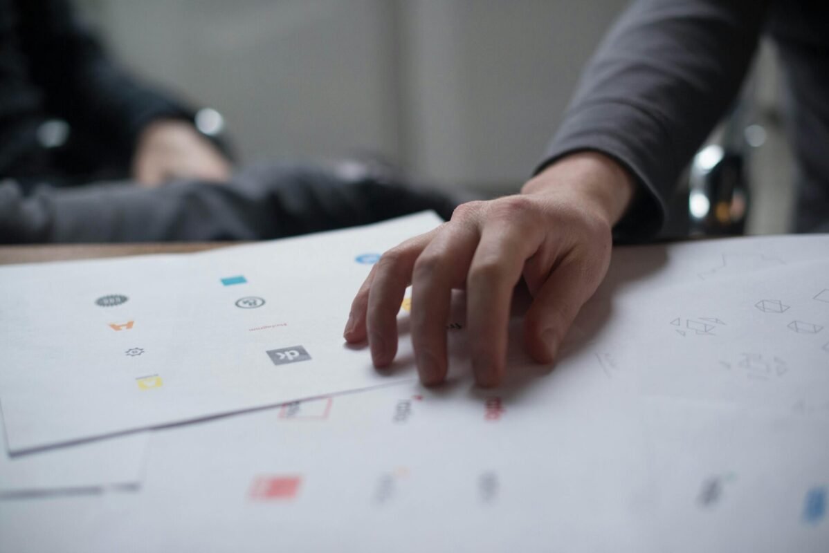 The collection of logo layout examples