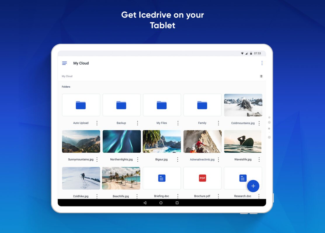 Icedrive application display | Source: play.google.com