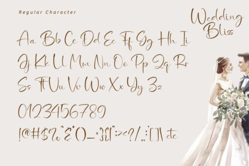 Wedding Bliss - Romantic Handwritten Font - Image 9