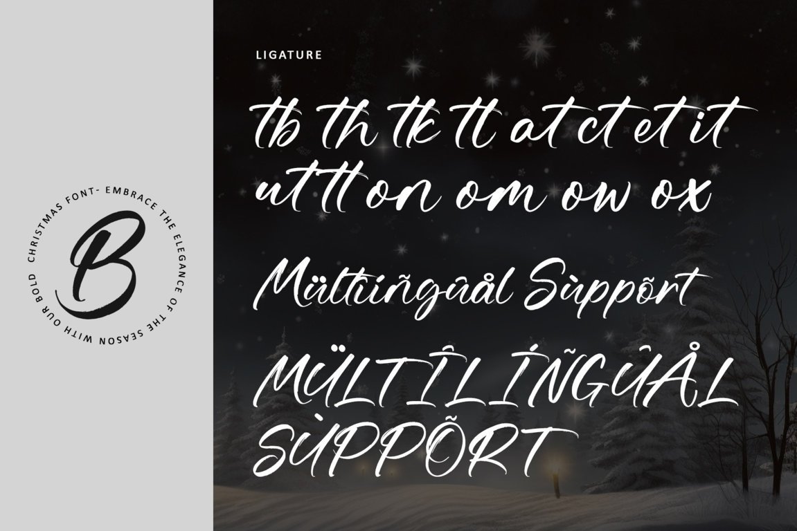 Christmas Merryland – Festive Brush Handwritten Font for Holiday Designs - Image 9