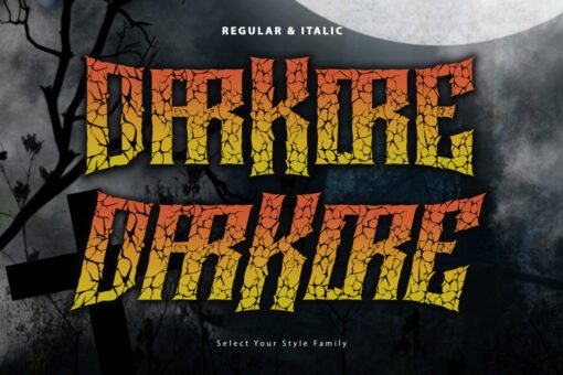 Darkore – Gothic Horror Display Font - Image 9