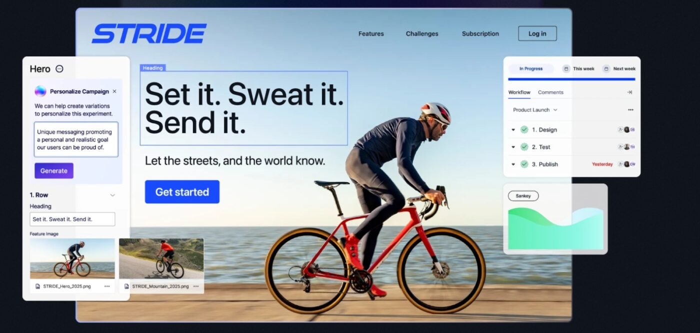 Optimizely landing page website | Source: Optimizely
