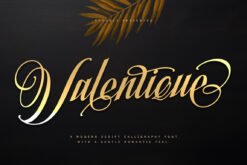 Valentique – Modern Elegant Script Font for Romantic Branding