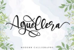 Aguellera – Elegant Calligraphy Script Font