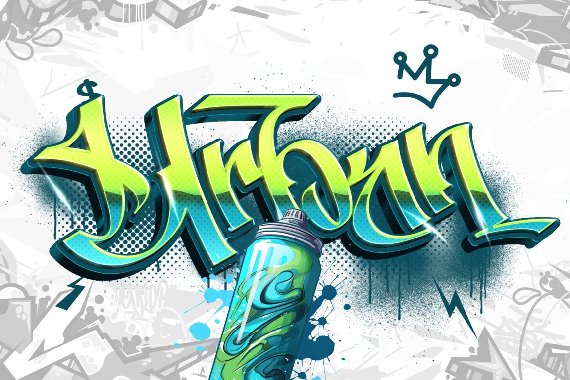 Aerolt – Bold Graffiti Font with Urban Street Style for Branding, Apparel & Digital Design - Image 3