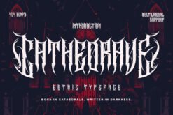 Cathedrave – Extreme Gothic Blackletter Font