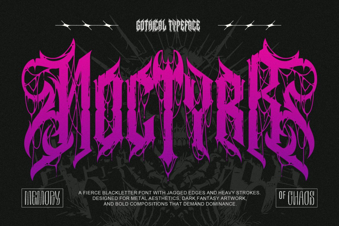 Noctyrr Heavy Metal Gothic Font