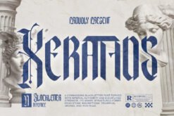 Xerathos Gothic Blackletter Medieval Font